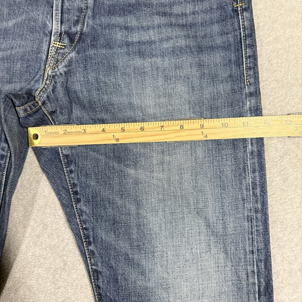 Replay Jeans Mens 34x34 Waitom STRAIGHT Leg M983 Button Fly Faded Whiskered - Picture 14 of 16